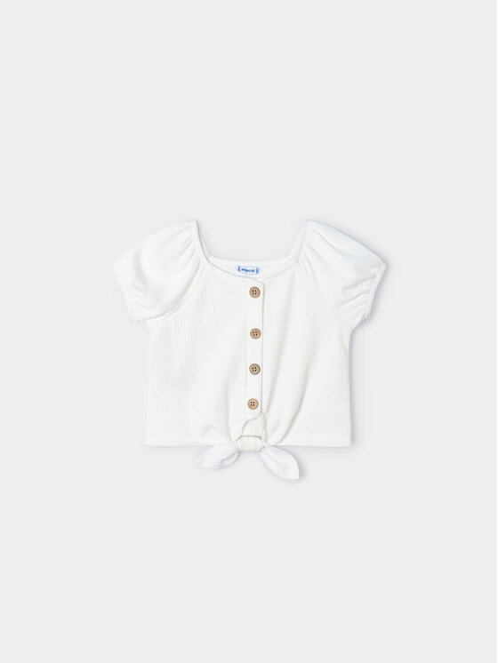Mayoral Bluzka 3086 Écru Slim Fit