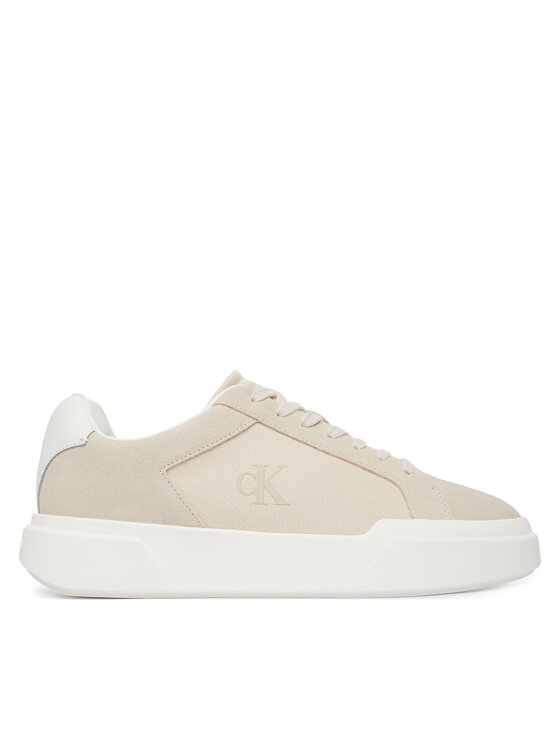 Calvin Klein Sneakersy Chunky Cupsole Laceup Cv Mix HM0HM02238 Beżowy