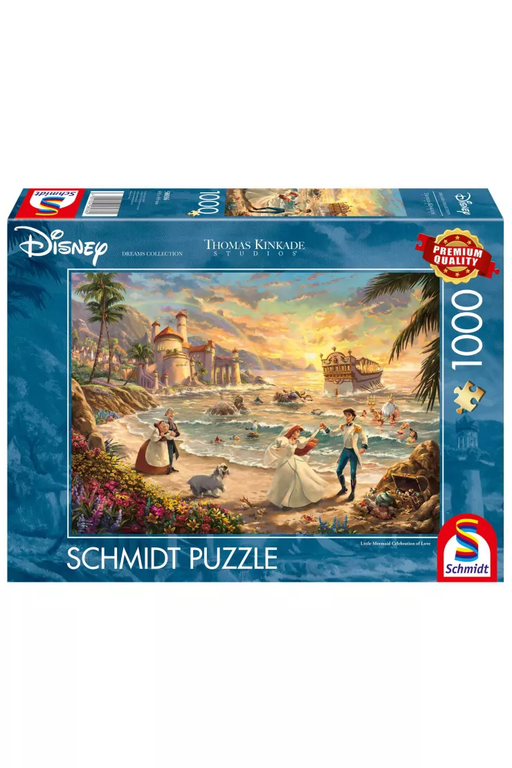 Puzzle 1000 el. PQ T. Kinkade Mała Syrenka Święto miłości Disney 112731