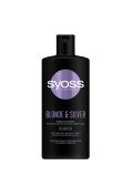Syoss Blonde & Silver Purple szampon do włosów blond i siwych neutralizujący żółte tony 440 ml