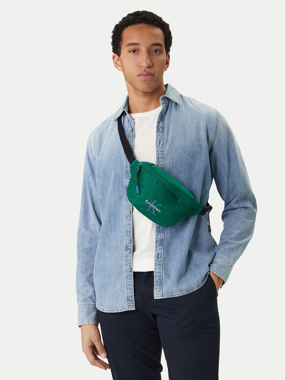 Calvin Klein Nerka Bold Waistbag LV04D3116G Zielony
