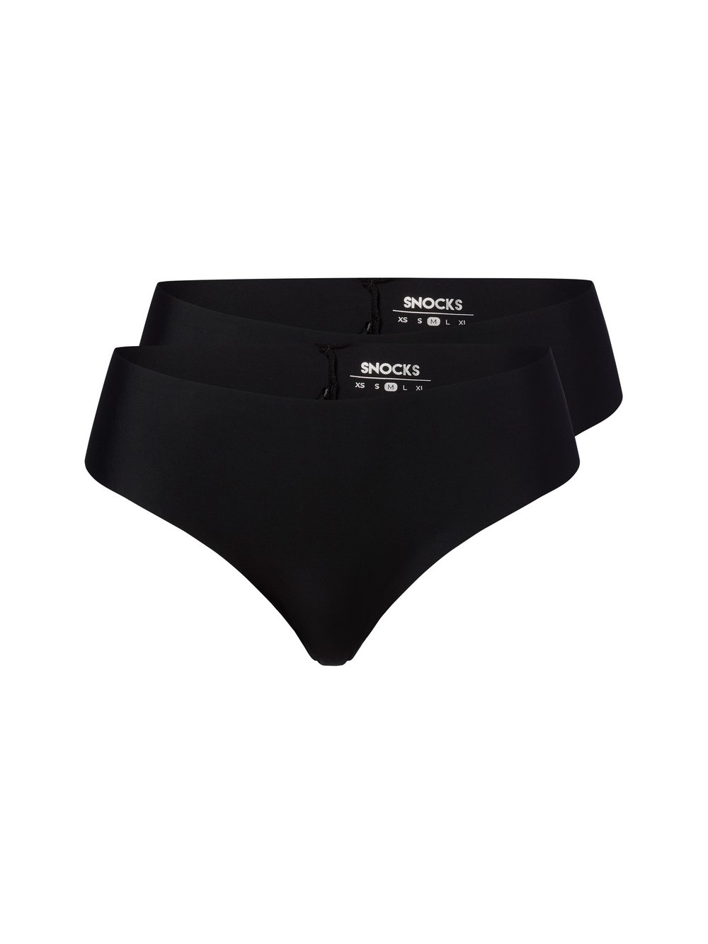 Snocks Damskie majtki typu hipster w 2-paku Kobiety czarny, S
