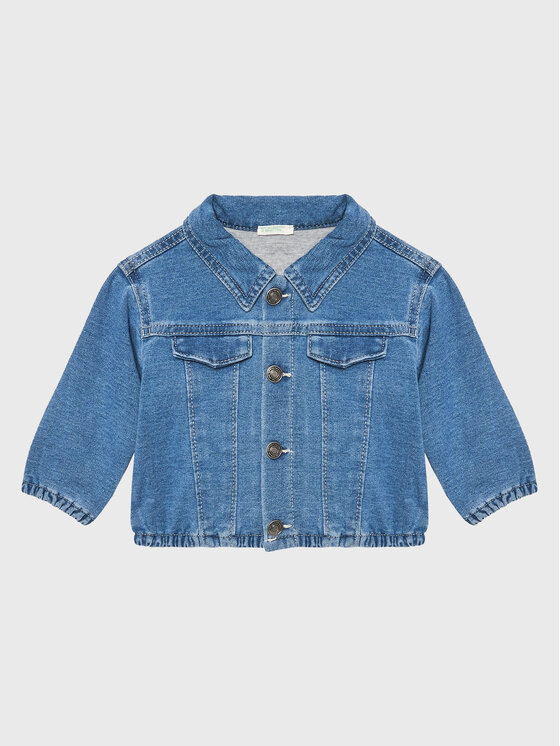 United Colors Of Benetton Kurtka jeansowa 2BAYAN00F Niebieski Regular Fit