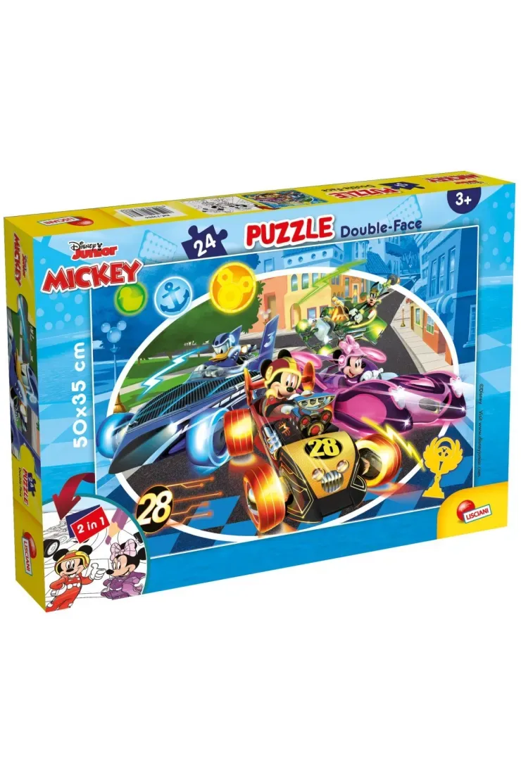 Puzzle dwustronne 24 el. Myszka Miki