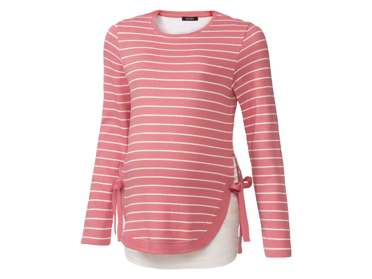 esmara® Sweter ciążowy damski z bawełną (W paski, L(44/46))