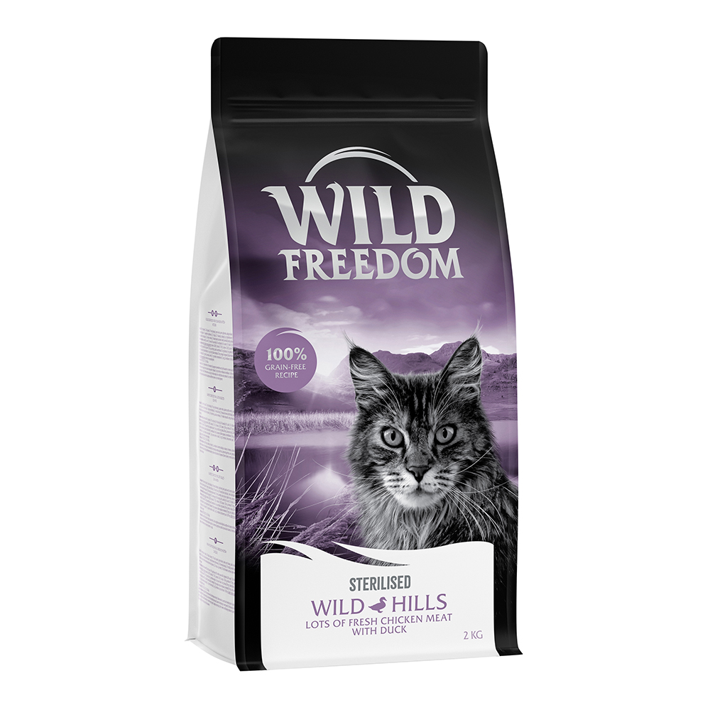 Wild Freedom Adult "Wild Hills" Sterilised, kaczka - bezzbożowa receptura - 2 kg