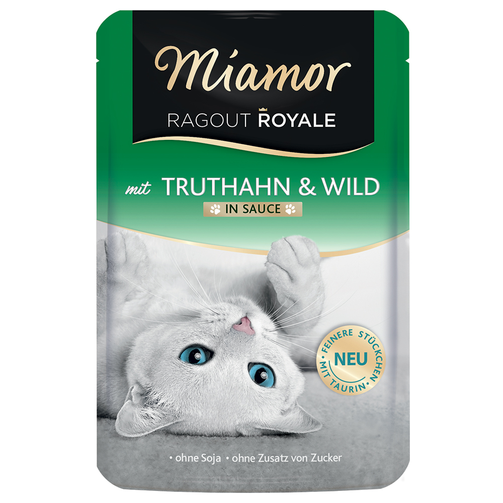 Megapakiet Miamor Ragout Royale w sosie, 22 x 100 g -  Indyk z dziczyzną