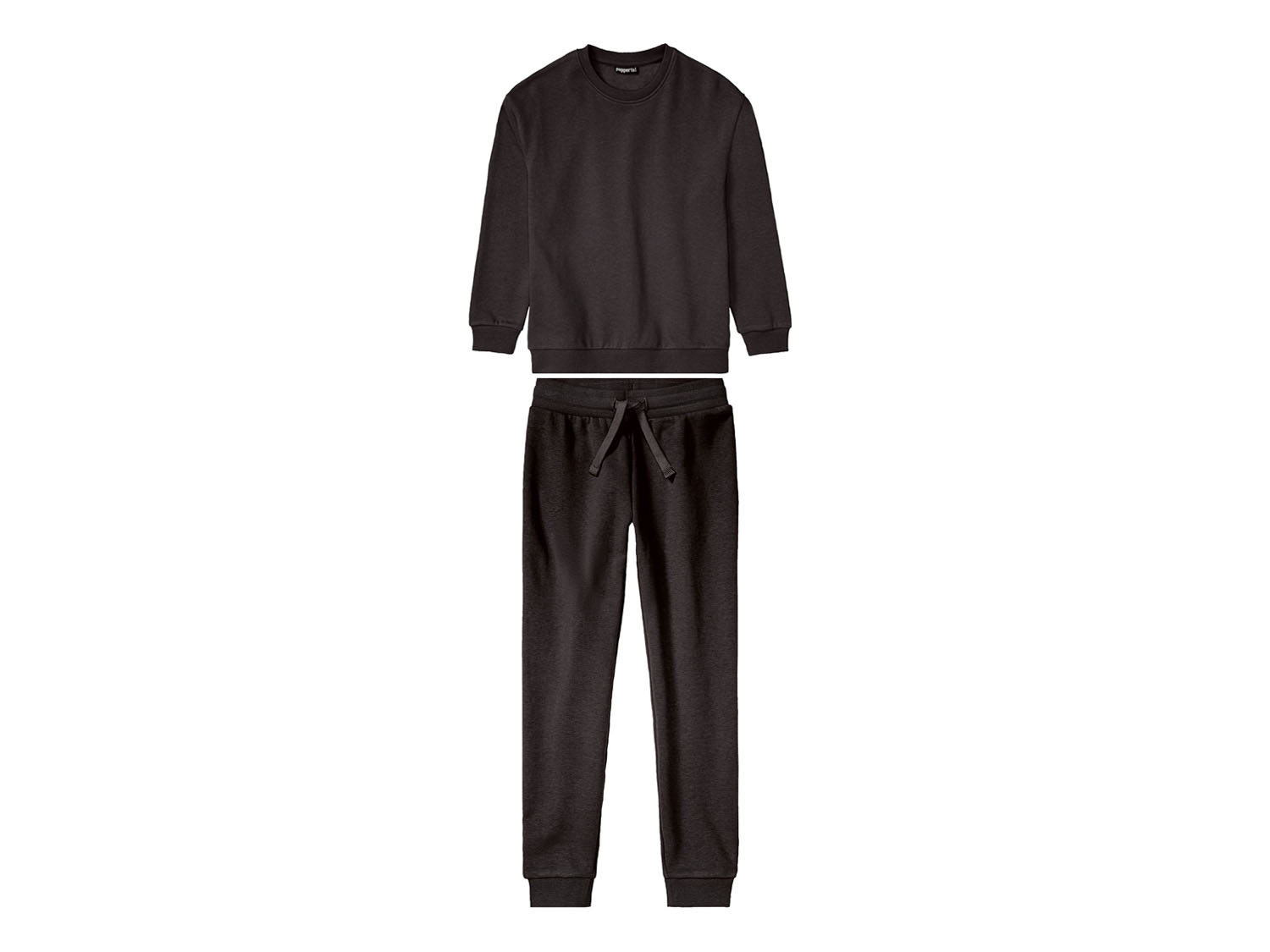 pepperts!® Dres dziewczęcy (bluza + spodnie) (Czarny, 134/140)