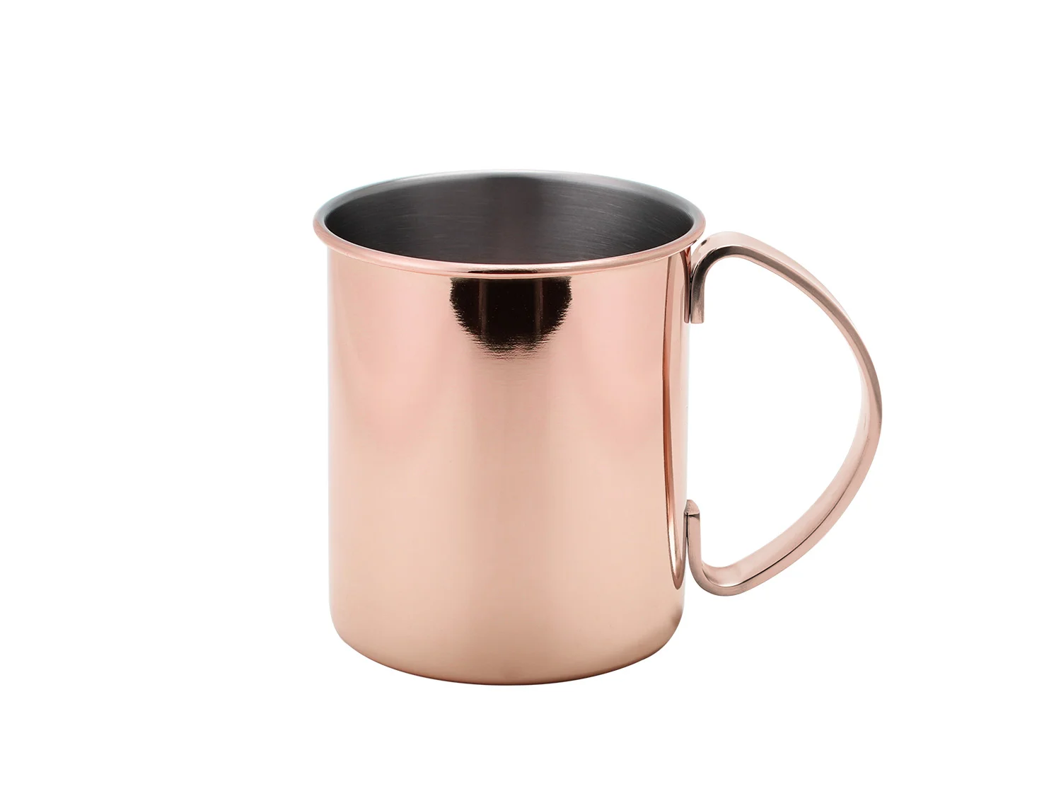 ECHTWERK Zestaw kubków do Moscow Mule ze stali nierdzewnej (4 elementy, 480 ml, Miedziany)