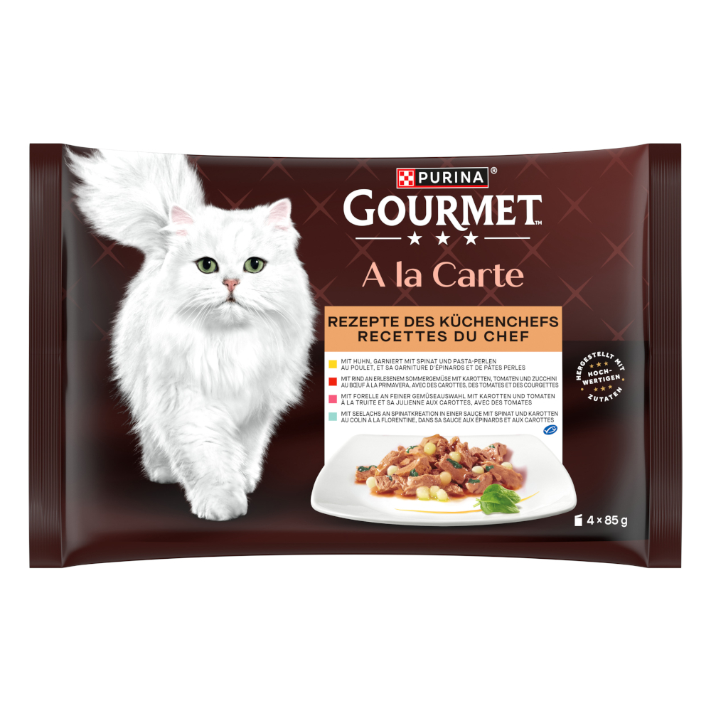 Pakiet próbny Gourmet A La Carte, 4 x 85 g - Mieszane smaki I