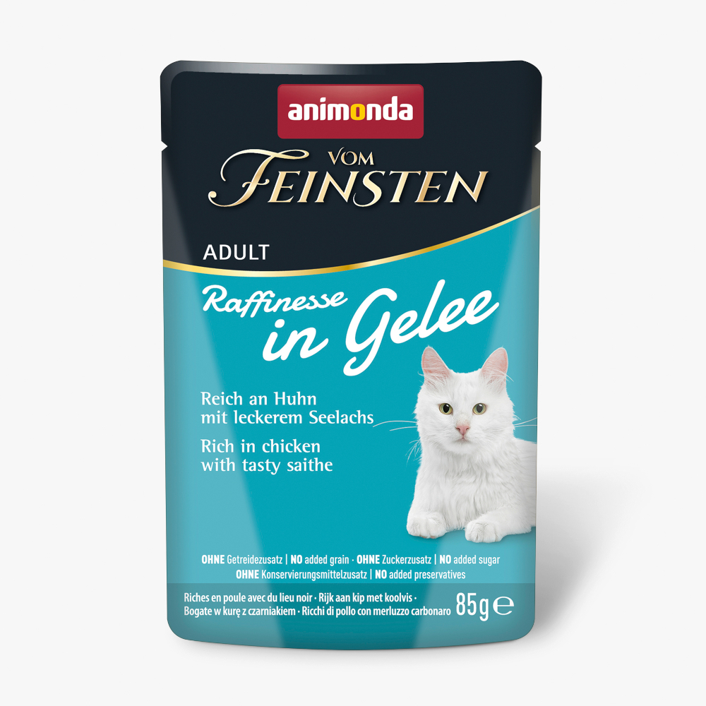 Korzystny pakiet animonda Vom Feinsten Adult Raffinesse w galarecie,  48 x 85 g - Kurczak z czarniakiem