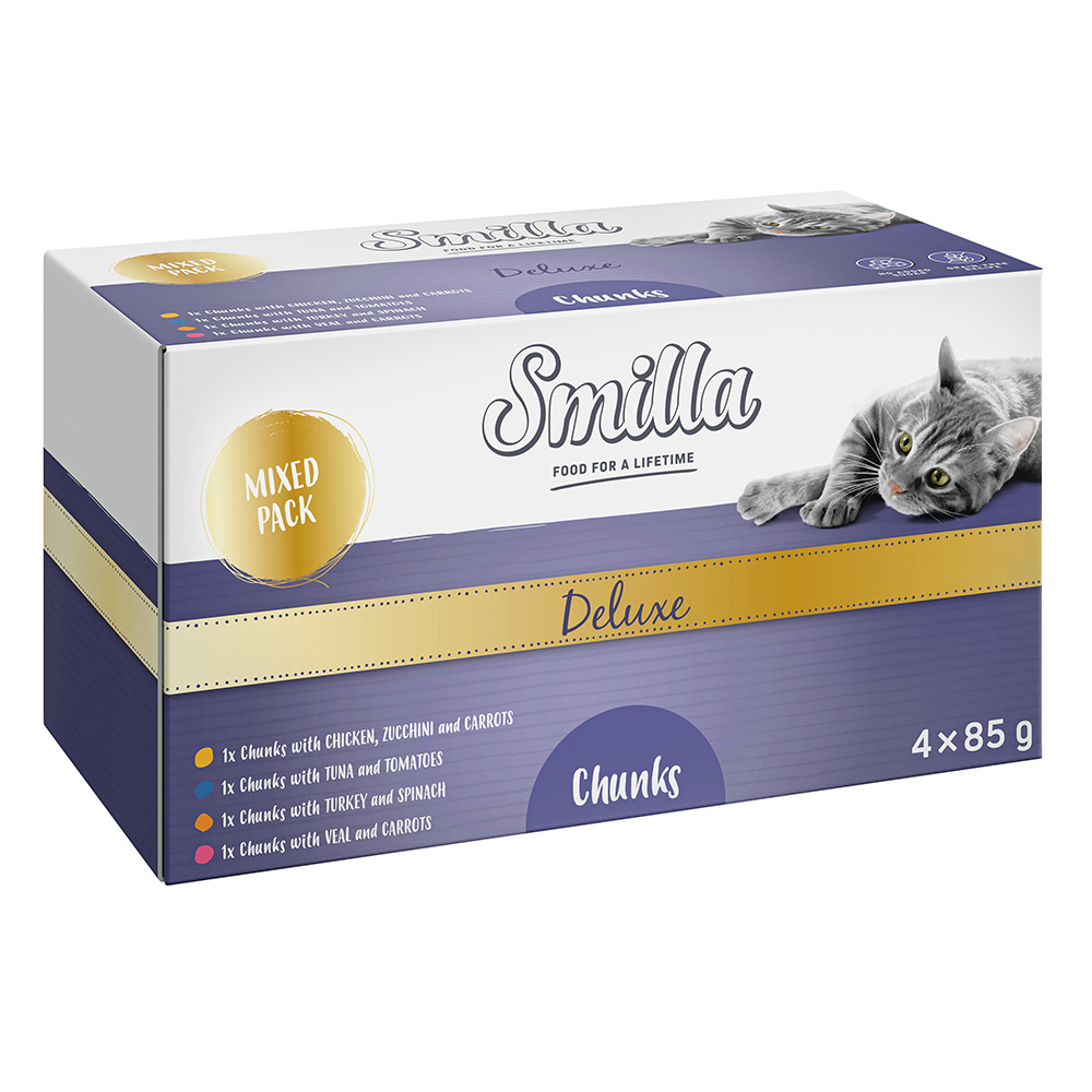 Smilla Deluxe kawałeczki w sosie, 24 x 85 g - Pakiet mieszany