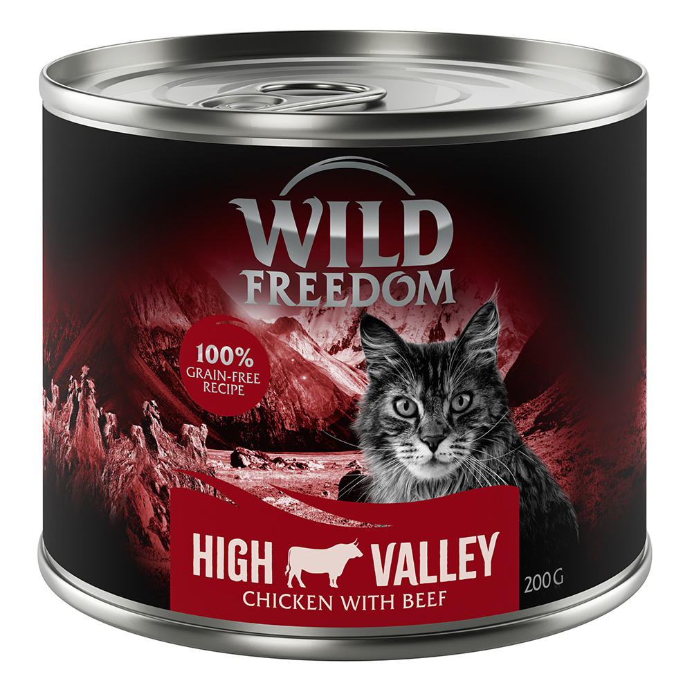 Megapakiet Wild Freedom Adult, 24 x 200 g -  High Valley (Farmlands) - Kurczak i wołowina