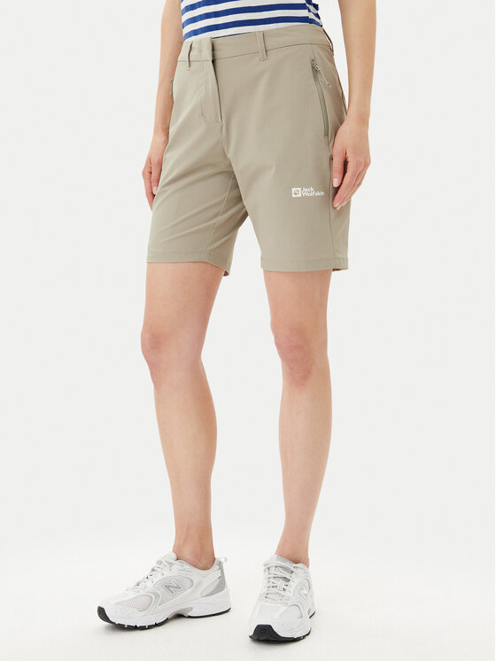 Jack Wolfskin Szorty sportowe Hikeout A63931 Beżowy Regular Fit