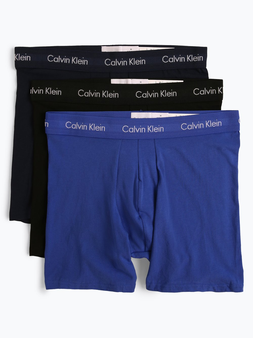 Calvin Klein Obcisłe bokserki pakowane po 3 szt. Mężczyźni Bawełna niebieski, M