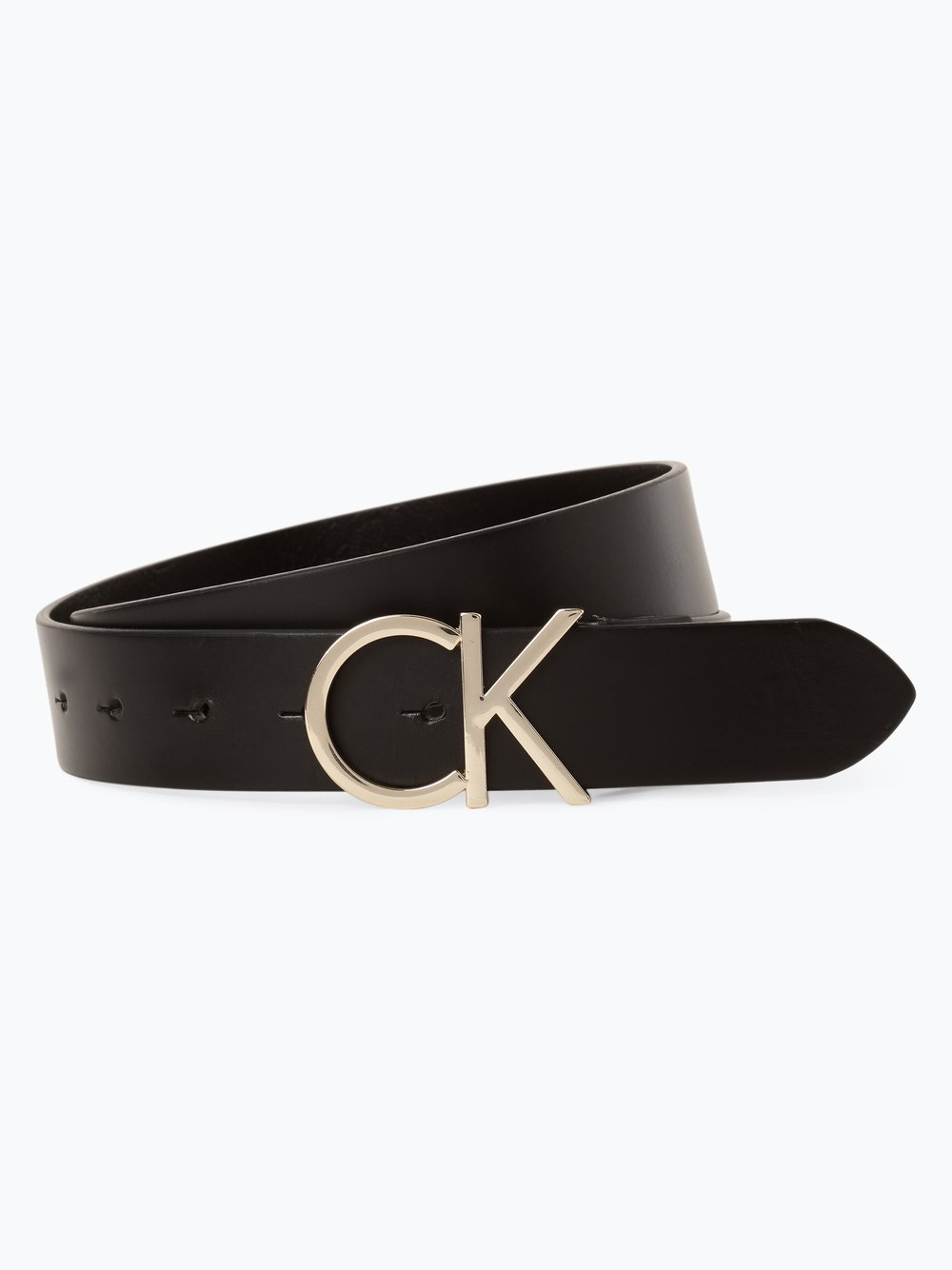 Calvin Klein Damski pasek skórzany Kobiety skóra czarny, 80
