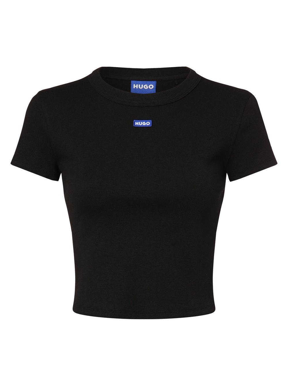 HUGO BLUE Koszulka damska - Baby Tee_B Kobiety Bawełna czarny, L