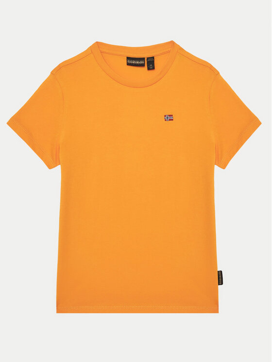 Napapijri T-Shirt Salis SS 2 NP0A4GEHA701 D Pomarańczowy Regular Fit
