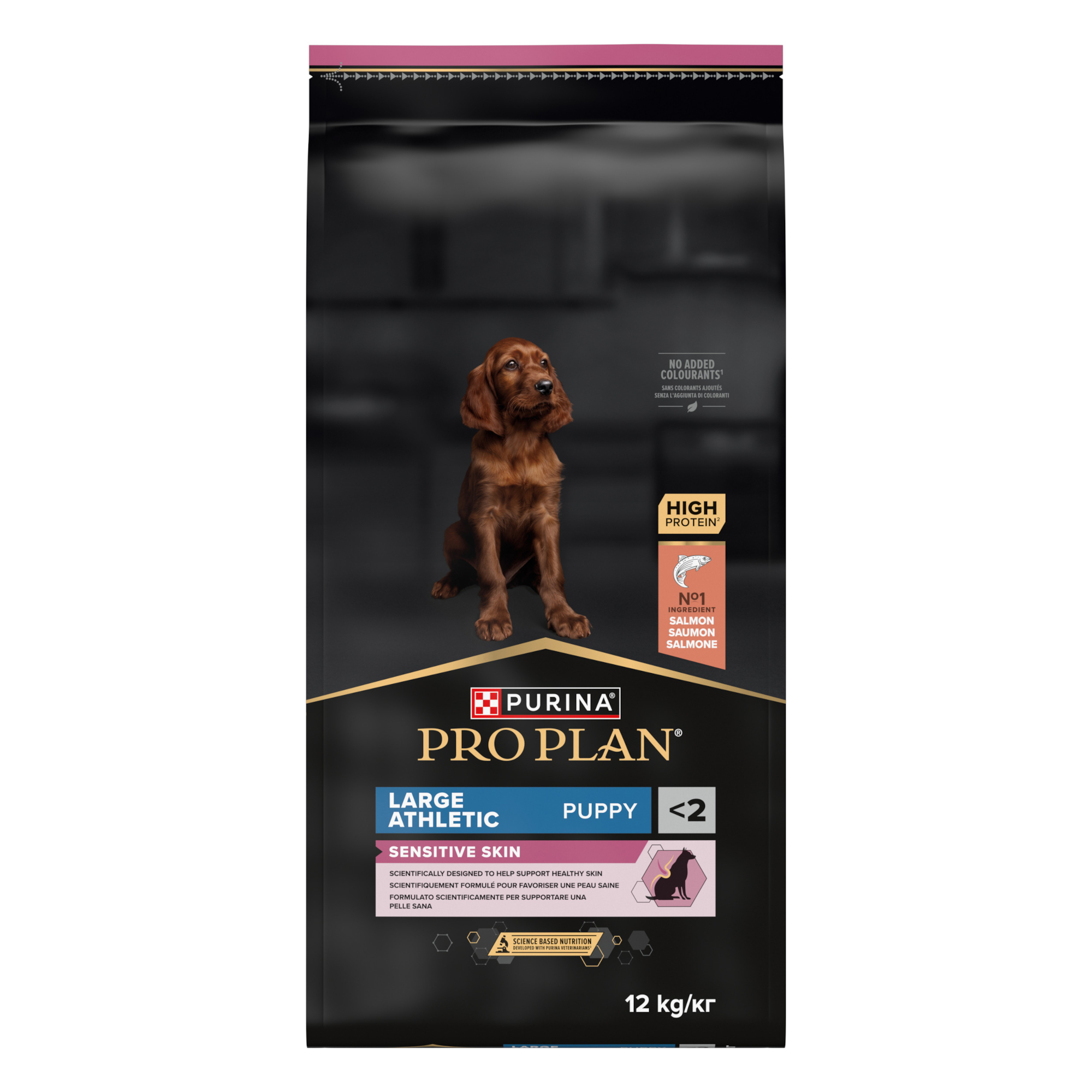 PURINA PRO PLAN Large Athletic Puppy Sensitive Skin, łosoś - 2 x 12 kg