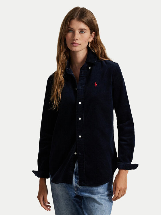 Polo Ralph Lauren Koszula 211971526003 Granatowy Slim Fit