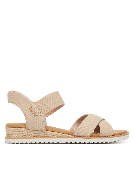 Skechers Sandały BOBS Desert Kiss - Golden Lily 114418/NAT Beżowy
