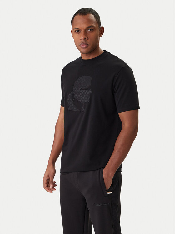 KARL LAGERFELD T-Shirt 755055 561221 Czarny Regular Fit
