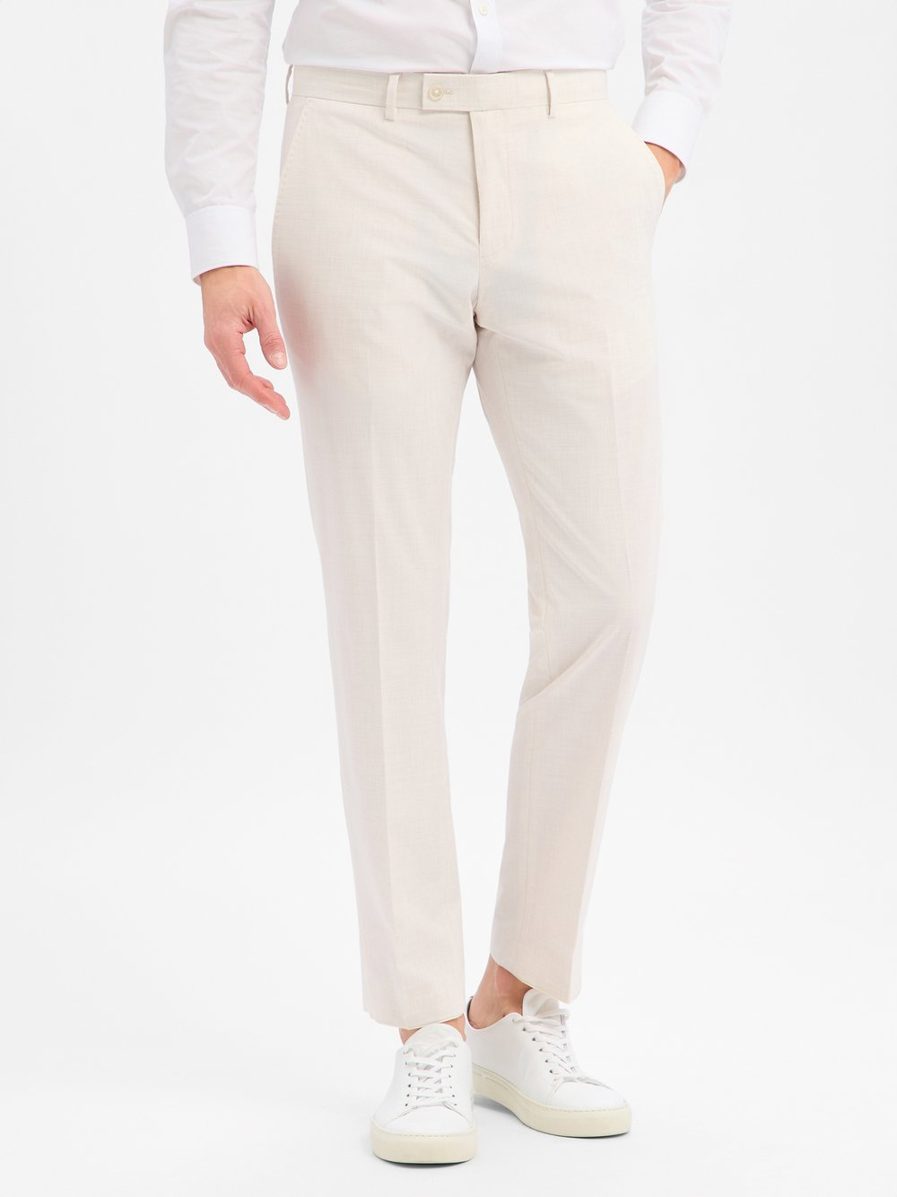 Finshley & Harding Spodnie - Mitch Mężczyźni Modern Fit beżowy, 50