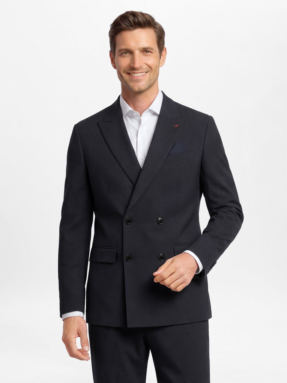 Finshley & Harding London Męska kurtka modułowa - Berry Mężczyźni Comfort Fit niebieski, 54