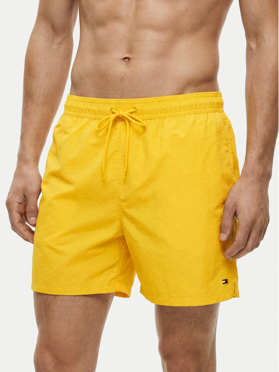 Tommy Hilfiger Szorty kąpielowe UM0UM03477 Żółty Regular Fit