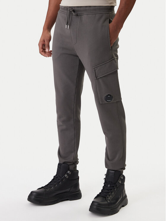 C.P. Company Spodnie dresowe 20CMSP067A110044R Szary Slim Fit