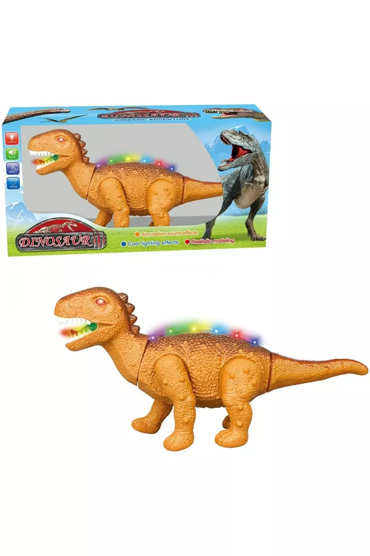 Dinozaur chodzący na baterie z głosem