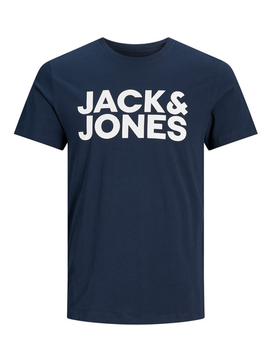 Jack & Jones T-Shirt Corp 12151955 Granatowy Slim Fit