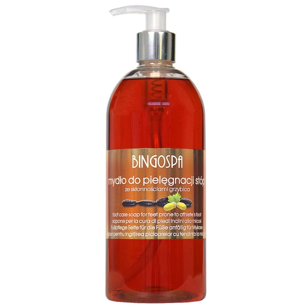 BINGOSPA mydło do pielęgnacji stóp ze skłonnościami do grzybicy 500 ml