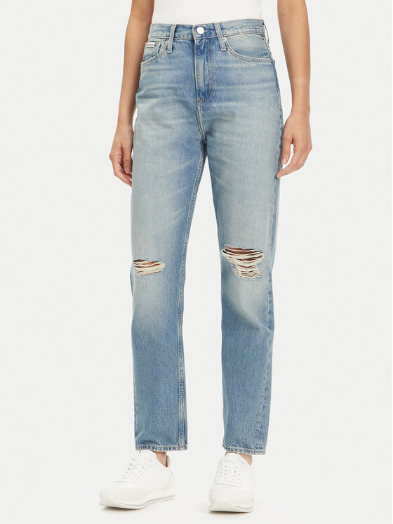 Calvin Klein Jeans Jeansy Authentic J20J225124 Niebieski Straight Fit
