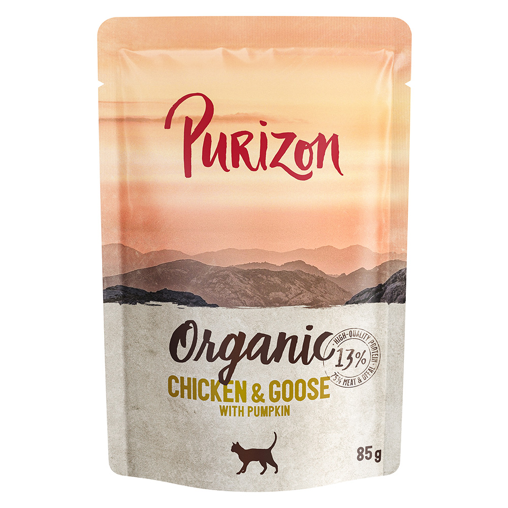 Megapakiet Purizon Organic, 24 x 85 g - Biokurczak z biogęsią oraz biodynią