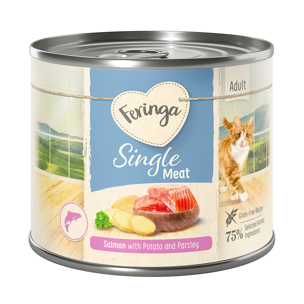 Korzystny pakiet Feringa Single Meat Menu, 12 x 200 g - Łosoś z ziemniakiem i pietruszką