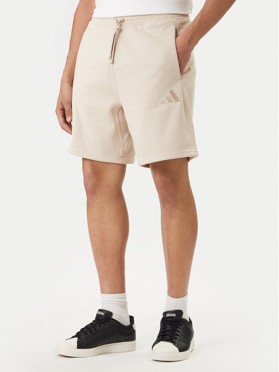 adidas Szorty sportowe ALL SZN KC3164 Beżowy Regular Fit