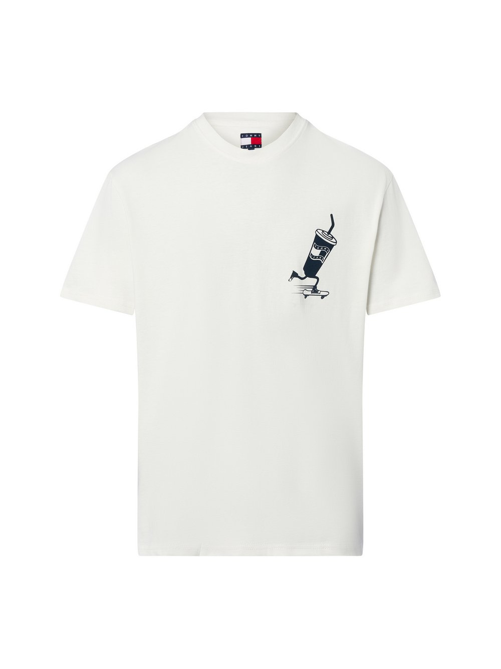 Tommy Jeans Koszulka męska Mężczyźni Bawełna biały, XXL