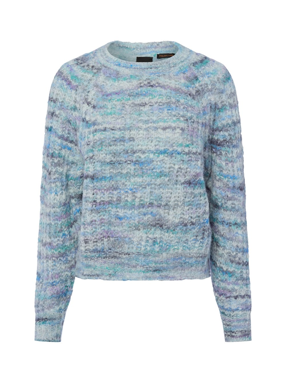 BOSS Orange Sweter damski z zawartością alpaki - Fiambella Kobiety Wełna niebieski|wielokolorowy, M