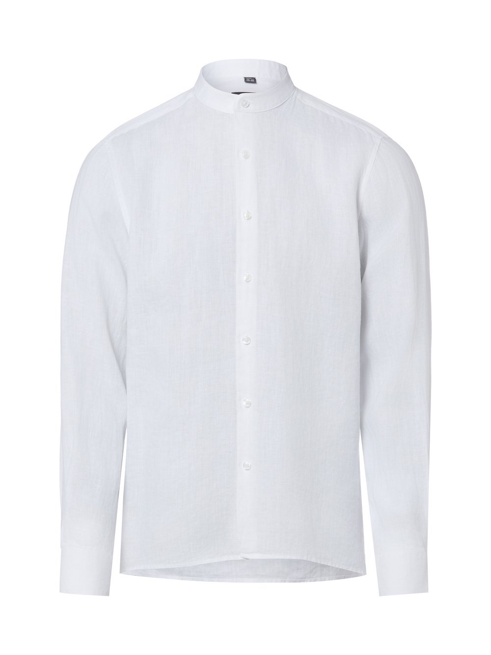 Nils Sundström Lniana koszula w stylu casual Mężczyźni Slim Fit len biały, XL