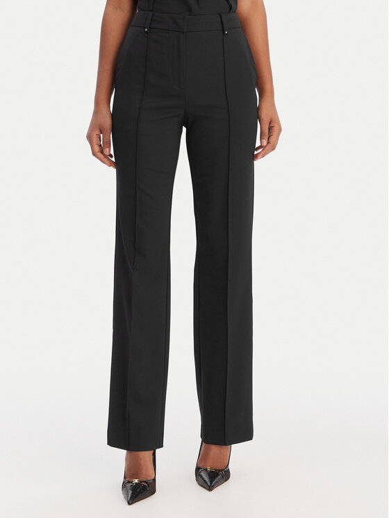 KARL LAGERFELD Spodnie materiałowe B1W10003 Czarny Straight Leg
