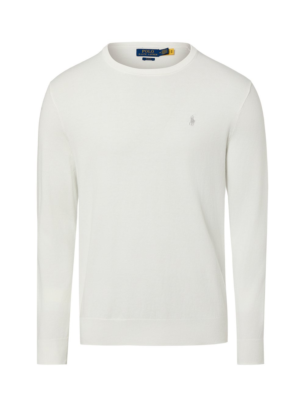Polo Ralph Lauren Męski sweter z dzianiny Mężczyźni Bawełna biały, XXL