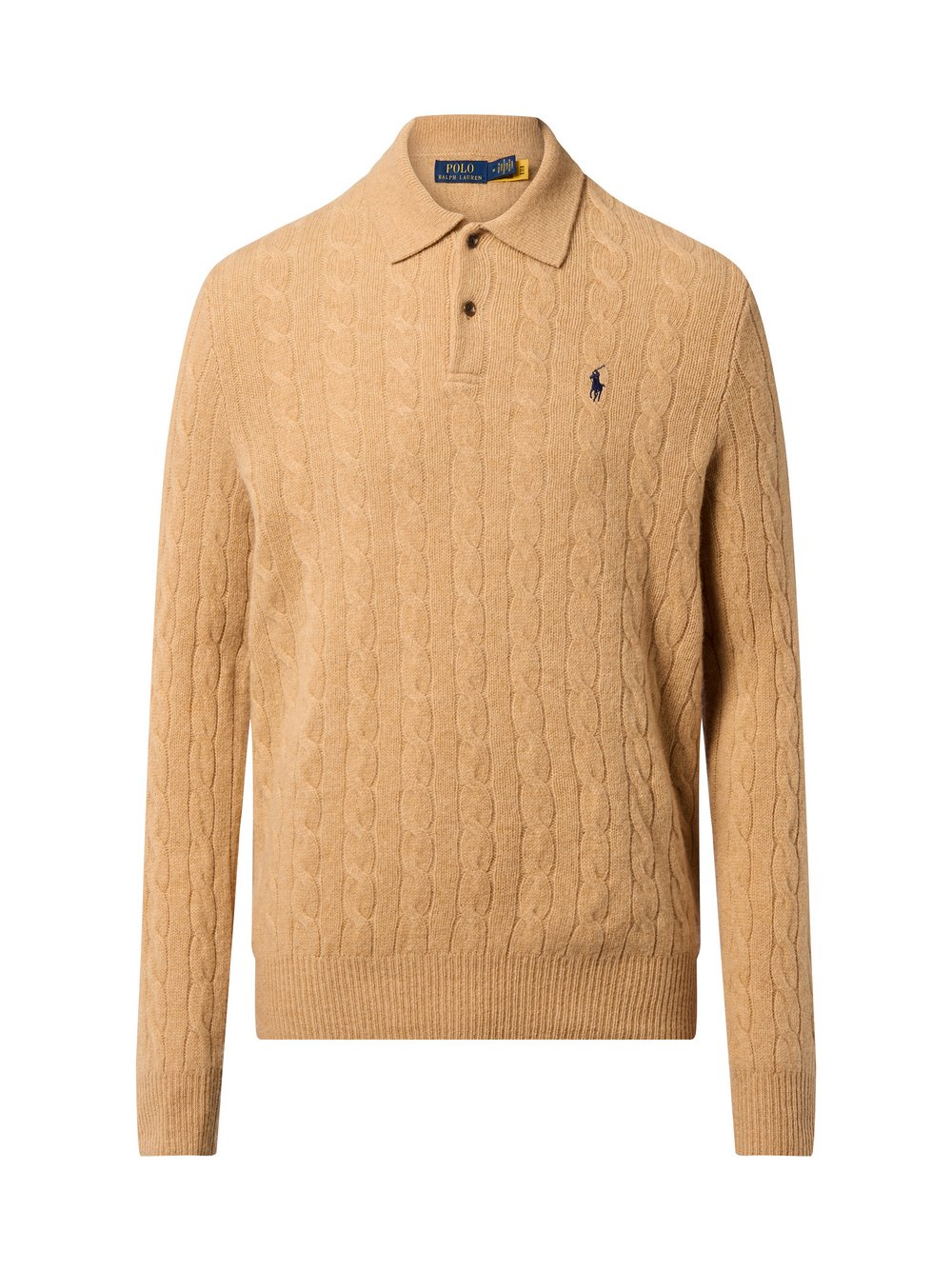 Polo Ralph Lauren Sweter z zawartością kaszmiru Mężczyźni Wełna brązowy, XL