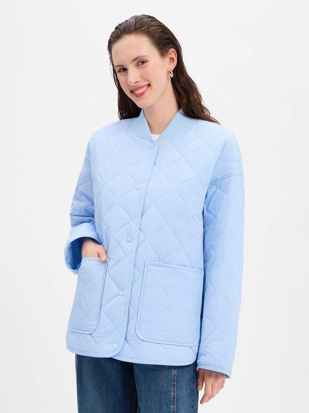Marc O'Polo Denim Damska kurtka pikowana Kobiety niebieski, M