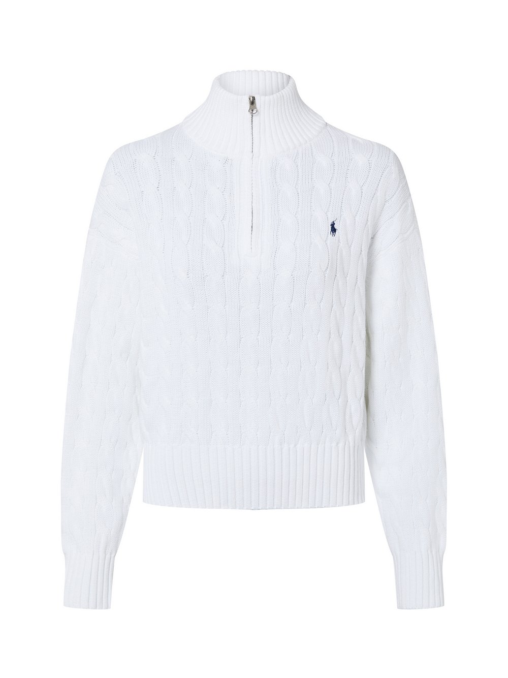 Polo Ralph Lauren Sweter damski z dzianiny Kobiety Bawełna biały, XL