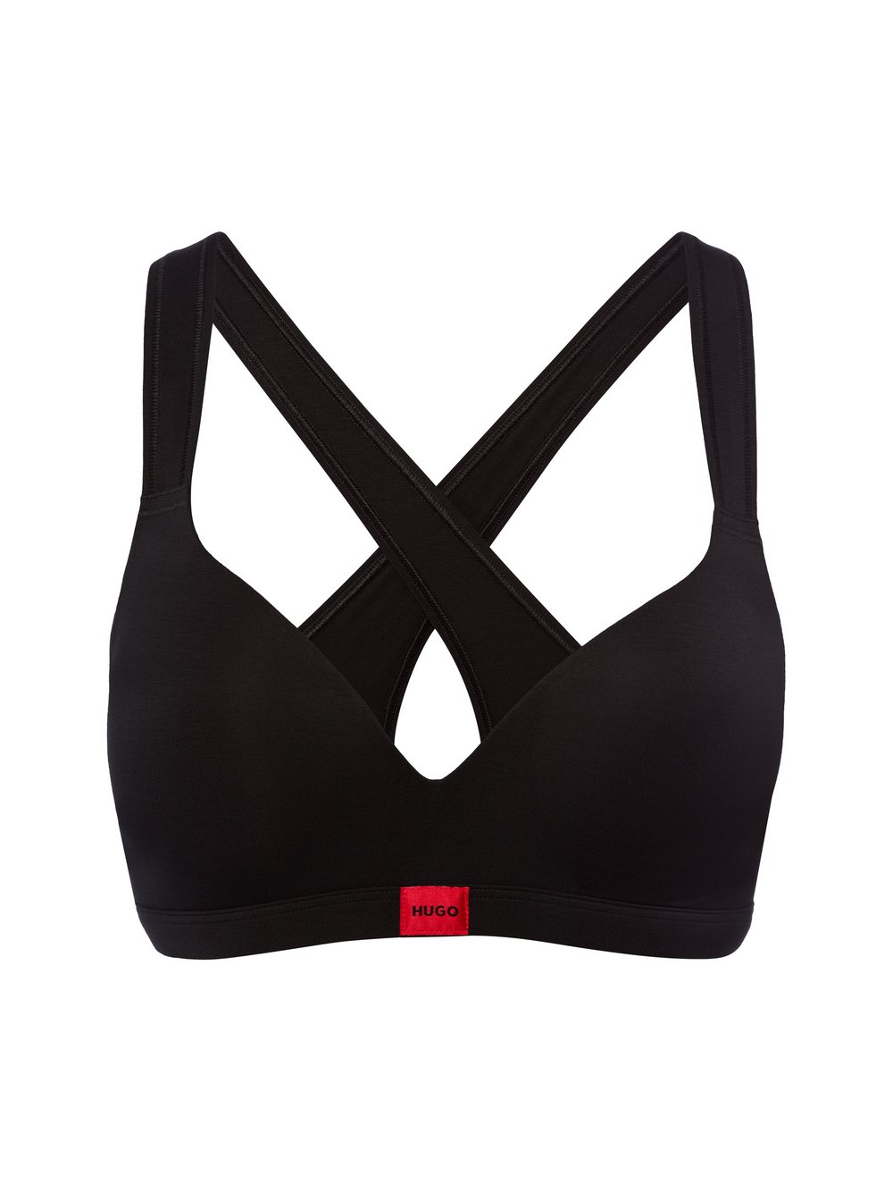 HUGO Bralette damska Kobiety Sztuczne włókno czarny, XS