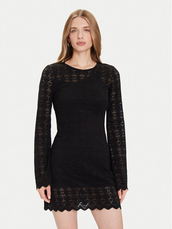 Guess Sukienka dzianinowa W5BK35 K1180 Czarny Slim Fit