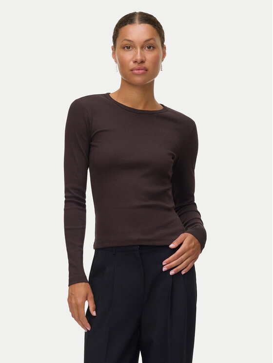 Vero Moda Top Chloe 10306897 Brązowy Slim Fit