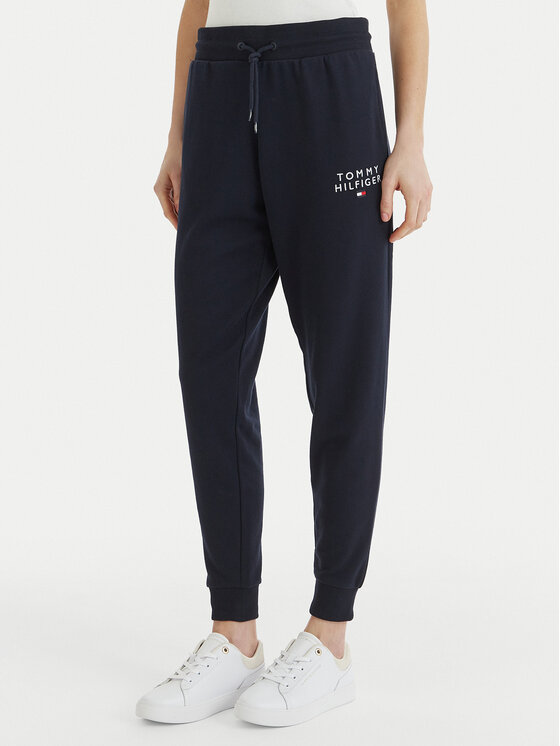 Tommy Hilfiger Spodnie dresowe UW0UW04522 Granatowy Regular Fit