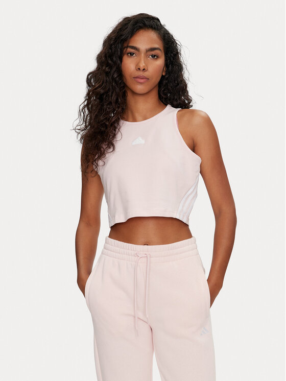 adidas Top Future Icons 3-Stripes IW5295 Różowy Slim Fit